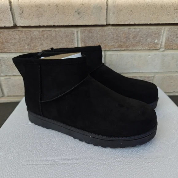 Women’s Slater Flat Heel Winter Boots Arizona Jean Co Black New - Picture 4 of 10